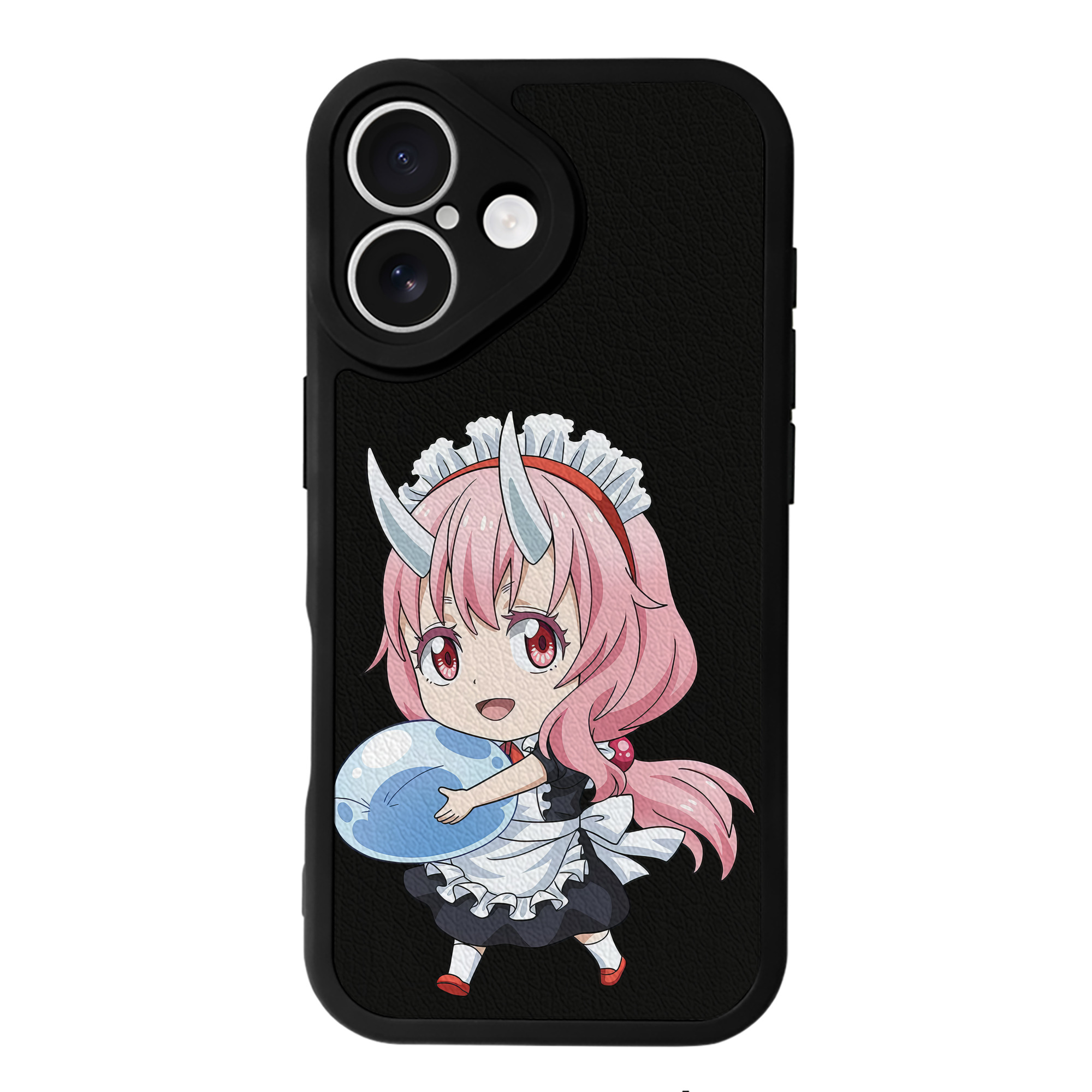 （画像用） 転スラ Regarding Reincarnated to Slime 【iPhone 16シリーズ対応】シリコンスマホケース（レザー調） 材質：シリコン
